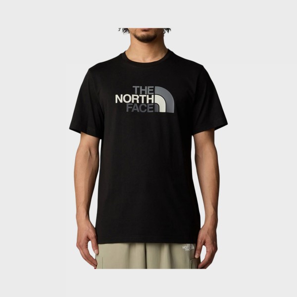 The North Face Easy SS Chest Graphic Ανδρικη Μπλουζα Μαυρη