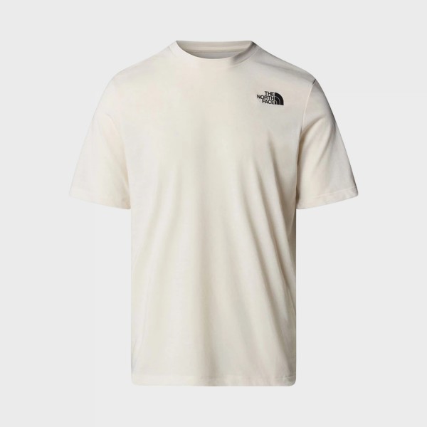 The North Face Foundation Mountains Faces Graphic Ανδρικη Μπλουζα Λευκη
