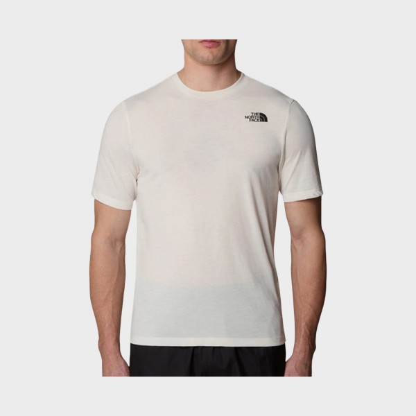 The North Face Foundation Mountains Faces Graphic Ανδρικη Μπλουζα Λευκη