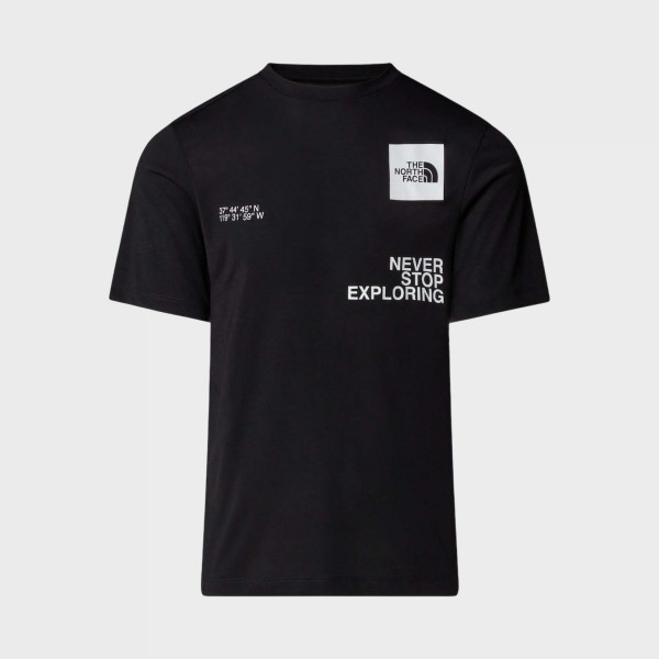 The North Face Foundation Coordinates Fronts Ανδρικη Μπλουζα Μαυρη