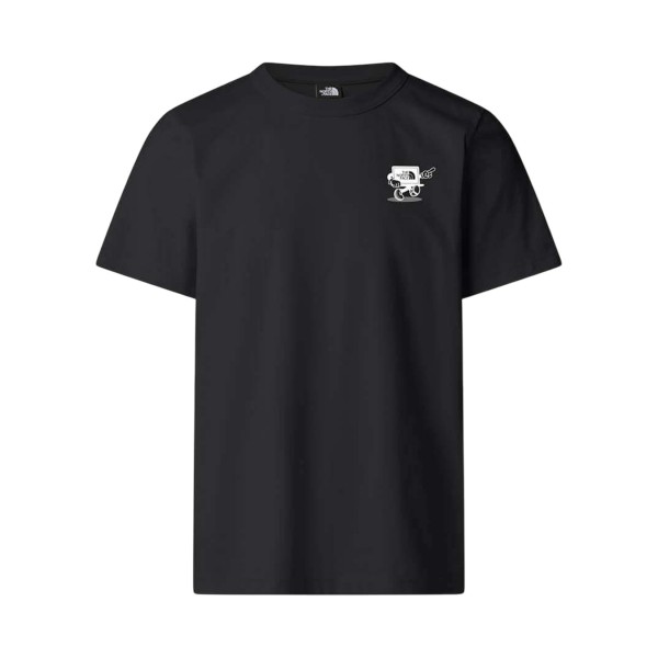 The North Face Cartoon Logo Graphic Back Relaxed Ανδρικη Μπλουζα Μαυρη