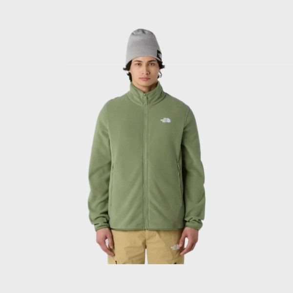 The North Face Glacier Fleece Zip All Ανδρικη Ζακετα Πρασινη