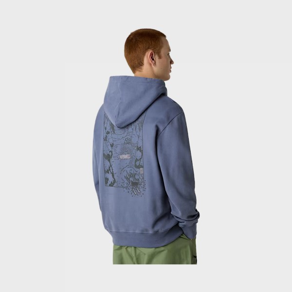 The North Face Powder Days Relaxed HD Ghraphic Ανδρικο Φουτερ Μπλε