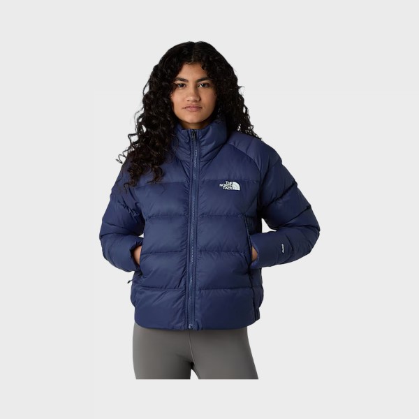 The North Face Hyalite Down Neck Short Γυναικειο Μπουφαν Μπλε