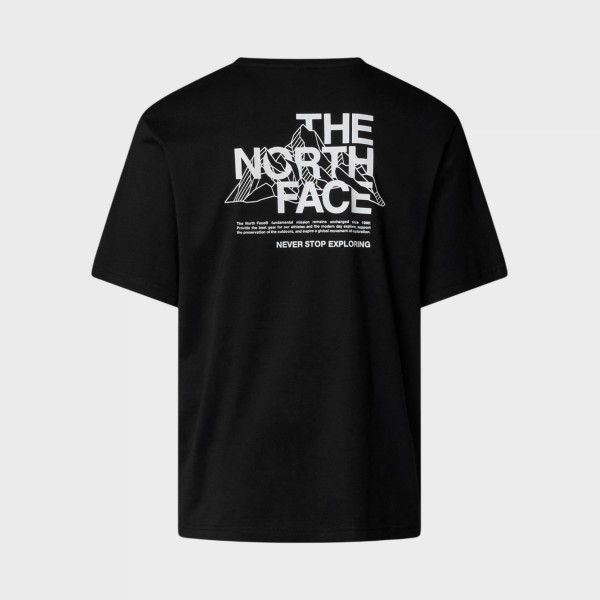 The North Face Mountain Sketch TNF Back Ανδρικη Μπλουζα Μαυρη