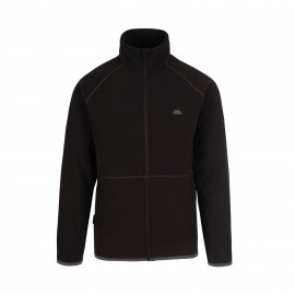 Trespass Faxfleet Fleece Crew Neck Ανδρικη Ζακετα Μαυρη