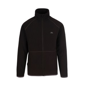 Trespass Faxfleet Fleece Crew Neck Ανδρικη Ζακετα Μαυρη