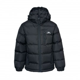 Trespass Tuff Hooded Παιδικο Μπουφαν Σκι Μαυρο