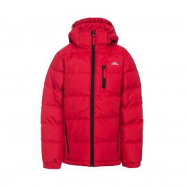 Trespass Tuff Hooded Παιδικο Μπουφαν Σκι Κοκκινο