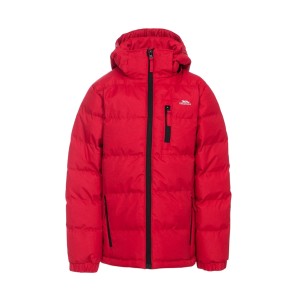 Trespass Tuff Hooded Παιδικο Μπουφαν Σκι Κοκκινο