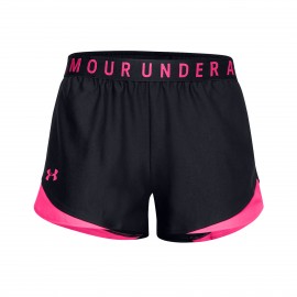 Under Armour Play Up 3.0 Γυναικειο Σορτσακι Μαυρο - Ροζ