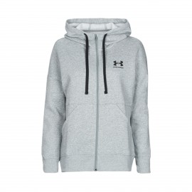 Under Armour Rival Fleece Hooded FZ Γυναικεια Ζακετα Γκρι