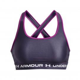 Under Armour Crossback Mid Γυναικειο Μπουστο Μωβ