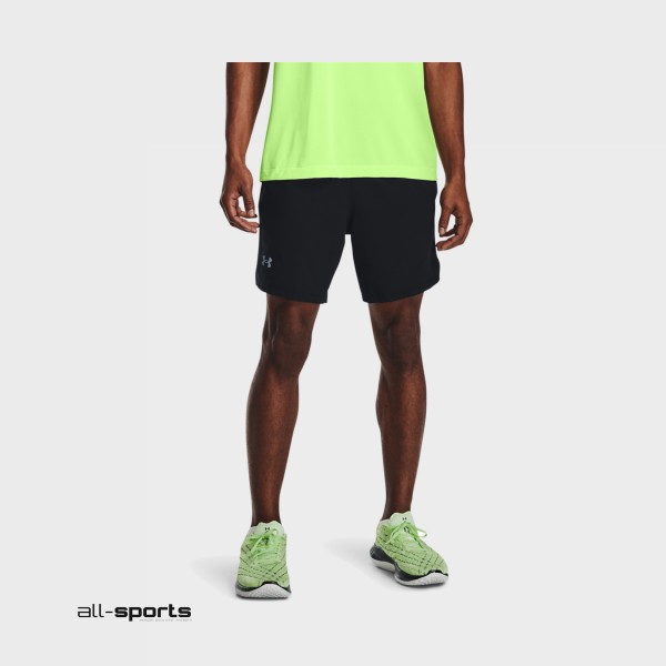 Under Armour Launch 2 In 1 Ανδρικο Σορτσακι Μαυρο