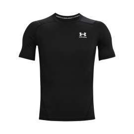 Under Armour Heat Gear Compression Train Ανδρικη Μπλουζα Μαυρη