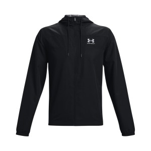 Under Armour Windbreaker Hooded Ανδρικη Αντιανεμικη Ζακετα Μαυρη