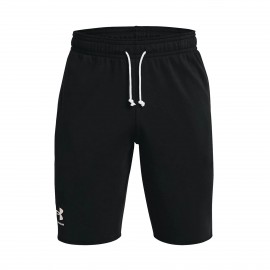 Under Armour Rival Terry Ανδρικη Βερμουδα Μαυρη