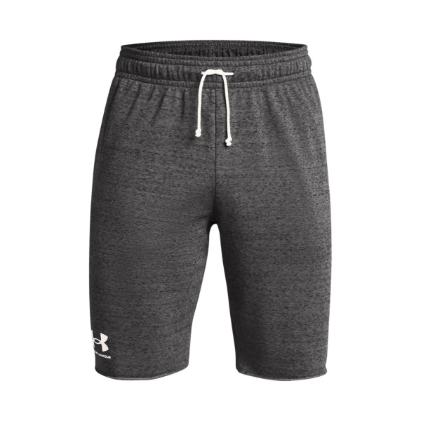 Under Armour Rival Terry Ανδρικη Βερμουδα Σκουρο Γκρι