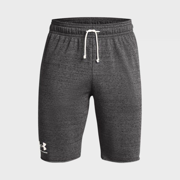 Under Armour Rival Terry Ανδρικη Βερμουδα Σκουρο Γκρι