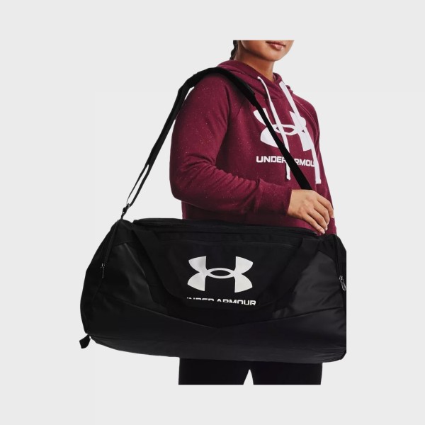 Under Armour Undeniable 5.0 Duffle 50 Λιτρα Τσαντα Χειρος Μαυρο - Ασημι