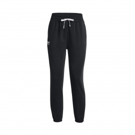 Under Armour Rival Terry Jogger Γυναικειο Παντελονι Μαυρο