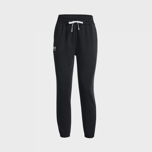 Under Armour Rival Terry Jogger Γυναικειο Παντελονι Μαυρο