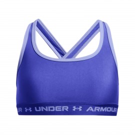 Under Armour Crossback Mid Solid Heat Gear Εφηβικο Μπουστο Μωβ