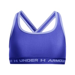 Under Armour Crossback Mid Solid Heat Gear Εφηβικο Μπουστο Μωβ Under Armour Crossback Mid Solid Heat Gear Εφηβικο Μπουστο Μωβ