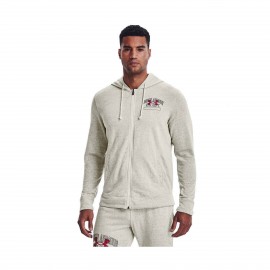 Under Armour Rival Terry Ανδρικη Ζακετα Γκρι 