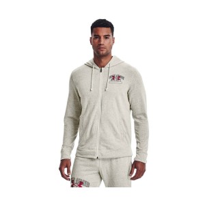 Under Armour Rival Terry Ανδρικη Ζακετα Γκρι 
