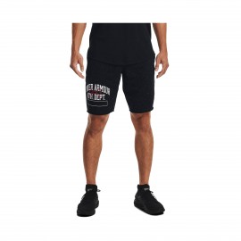 Under Armour Rival Terry Athletic Department Ανδρικη Βερμουδα Μαυρη