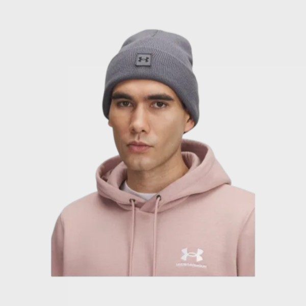 Under Armour Halftime Cuff Small Logo Unisex Σκουφος Γκρι