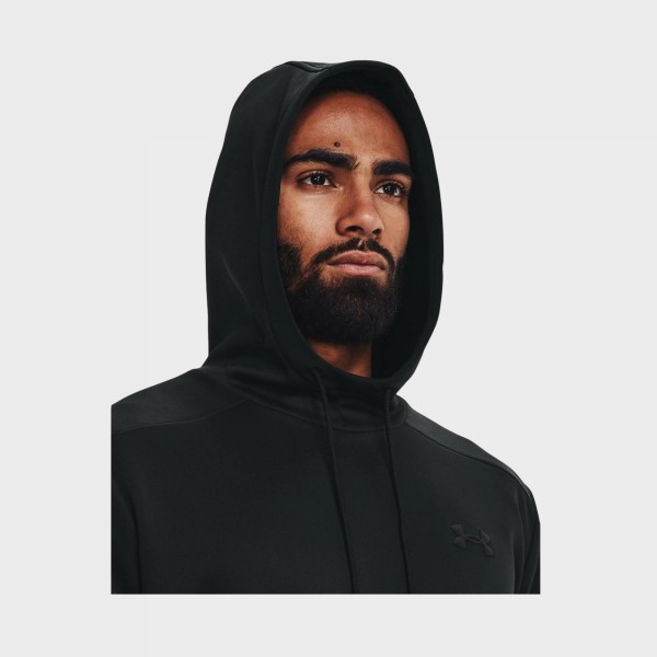 Under Armour Classic Fleece Hooded Ανδρικο Φουτερ Μαυρο
