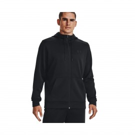 Under Armour Fleece FZ Hooded Ανδρικη Ζακετα Μαυρη
