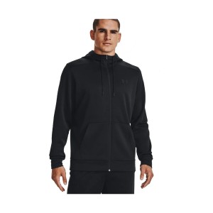 Under Armour Fleece FZ Hooded Ανδρικη Ζακετα Μαυρη