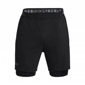 Under Armour Vanish Woven 2IN1 Train Ανδρικο Σορτσακι Μαυρο