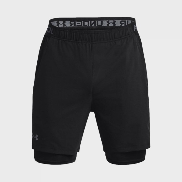 Under Armour Vanish Woven 2IN1 Train Ανδρικο Σορτσακι Μαυρο