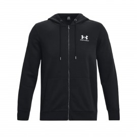 Under Armour Icon Fleece Full Zip Hooded Ανδρικη Ζακετα Μαυρη