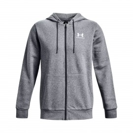 Under Armour Icon Fleece Full Zip Hooded Ανδρικη Ζακετα Γκρι