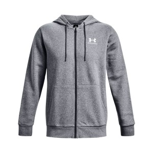 Under Armour Icon Fleece Full Zip Hooded Ανδρικη Ζακετα Γκρι