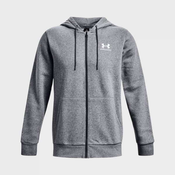 Under Armour Icon Fleece Full Zip Hooded Ανδρικη Ζακετα Γκρι