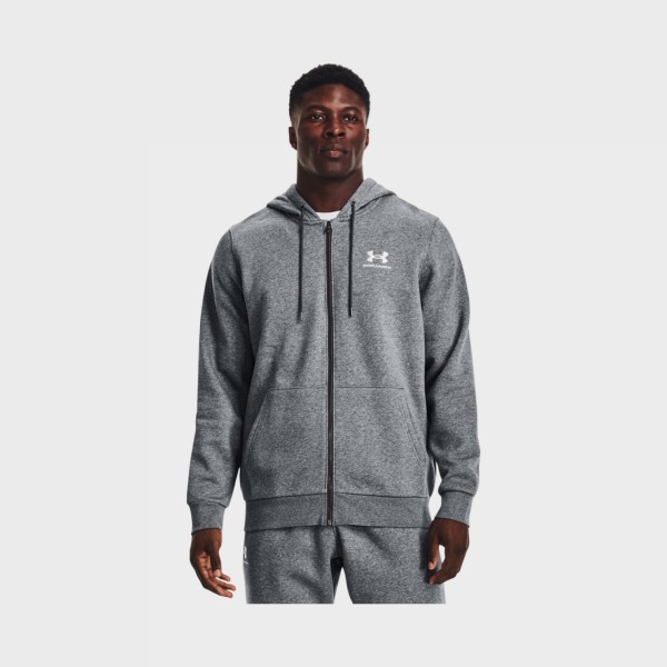 Under Armour Icon Fleece Full Zip Hooded Ανδρικη Ζακετα Γκρι