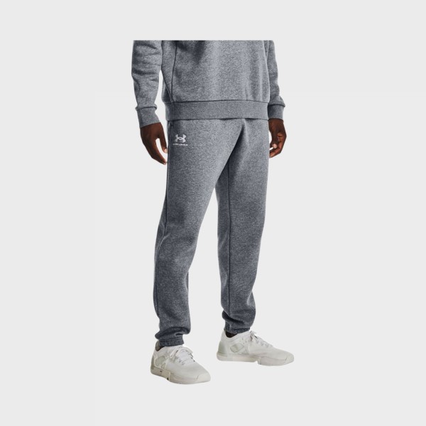 Under Armour Essentials Fleece Small Logo Ανδρικη Φορμα Γκρι