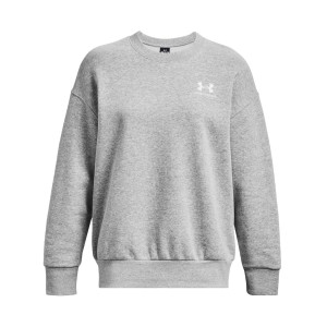 Under Armour Essentials Fleece Crew Neck Γυναικεια Μπλουζα Γκρι
