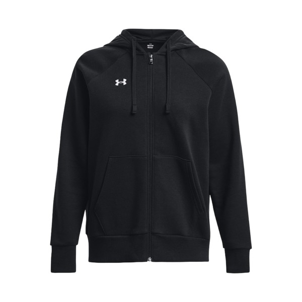 Under Armour Rival French Hooded Logo Γυναικεια Ζακετα Μαυρη