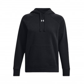 Under Armour Rival Fleece Hooded Γυναικεια Φουτερ Μαυρη