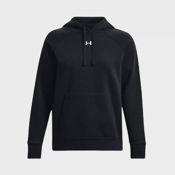 Under Armour Rival Fleece Hooded Γυναικεια Φουτερ Μαυρη
