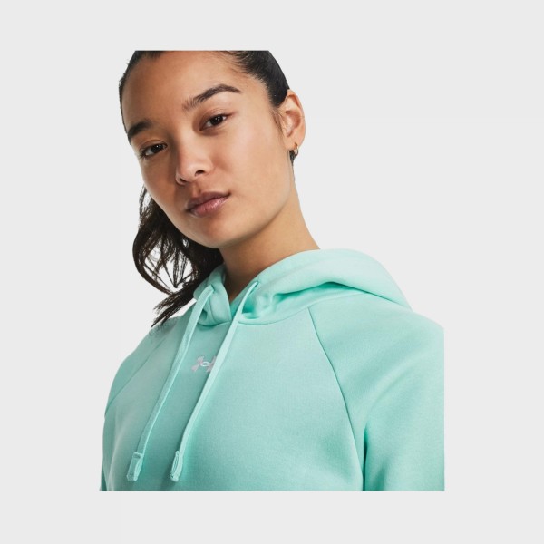 Under Armour Rival Fleece Hooded Γυναικεια Φουτερ Βεραμαν
