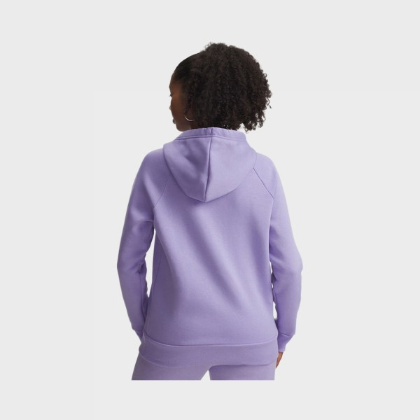 Under Armour Rival Fleece Hooded Γυναικεια Φουτερ Μωβ