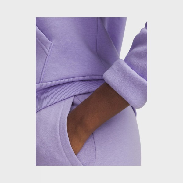 Under Armour Rival Fleece Hooded Γυναικεια Φουτερ Μωβ